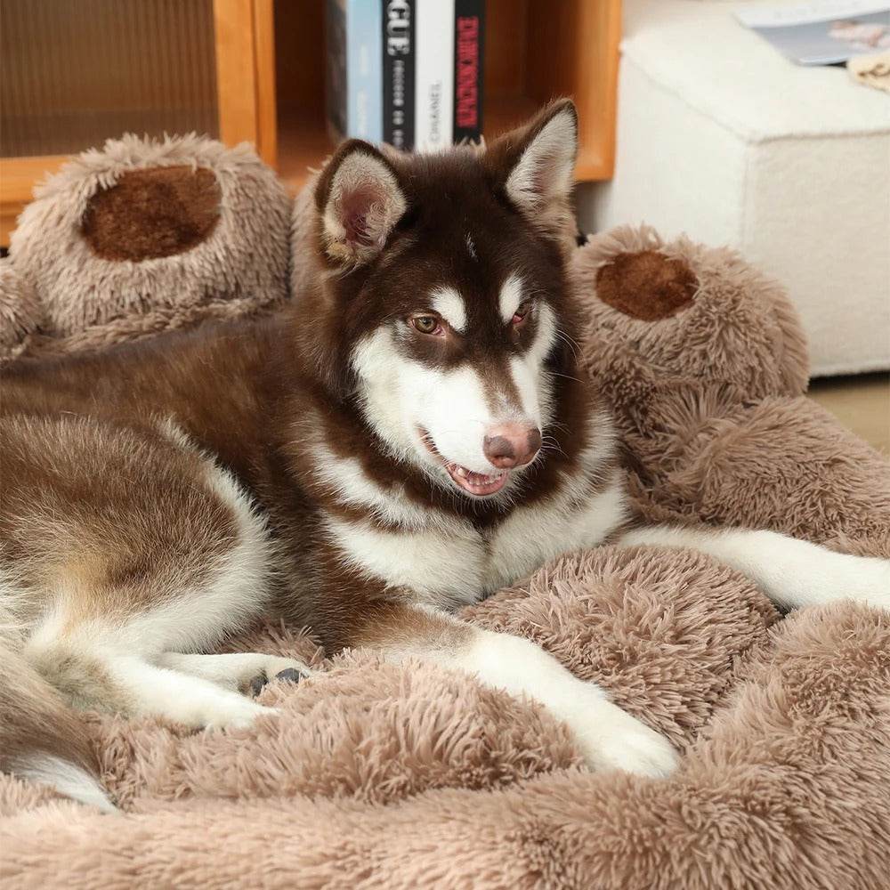 Hundebett Pfote Tatze rund Plüsch TRENDMOPS CUDDLEPAW - Trendmops