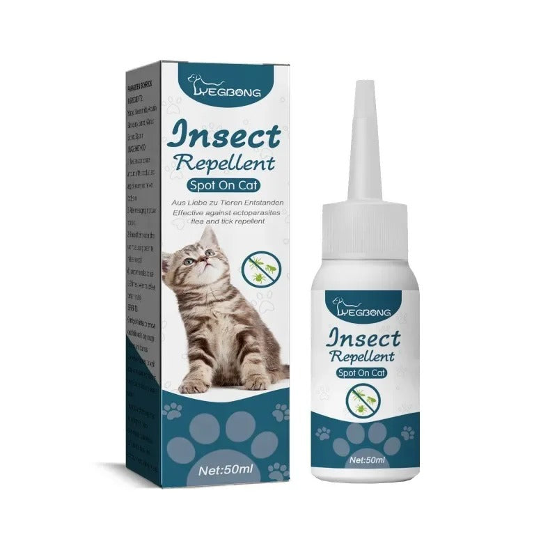 SPOT-ON Schutz Zecken Flöhe Parasiten 50ml Hund Katze TRENDMOPS CATPHARMA