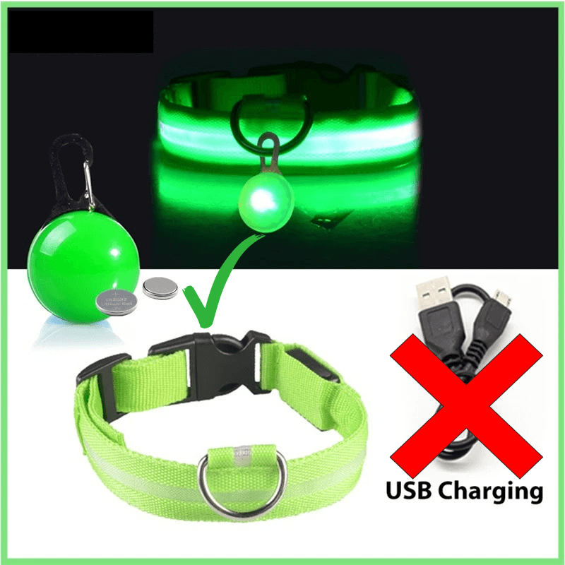 LED Hundehalsband blinkend mit Anhänger USB Batterie TRENDMOPS LUMINELLA - Trendmops