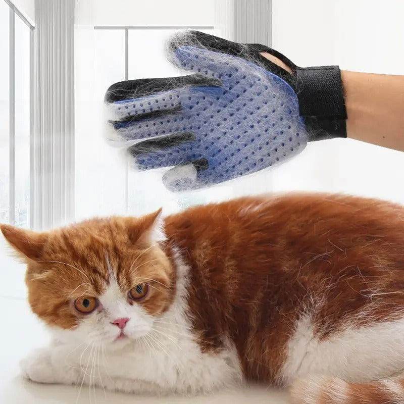 Fell-Handschuh Bürste Fellpflege Hunde Katzen TRENDMOPS FELLFINO - Trendmops