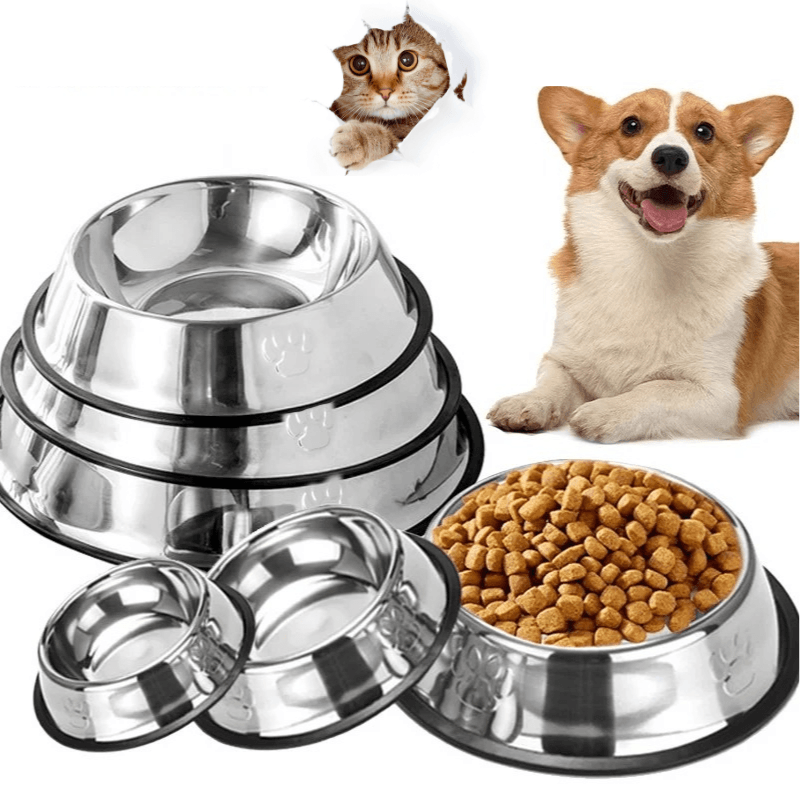 Fressnapf Edelstahl Hunde Katzen antirutsch TRENDMOPS NAPFPFÖTCHEN - Trendmops