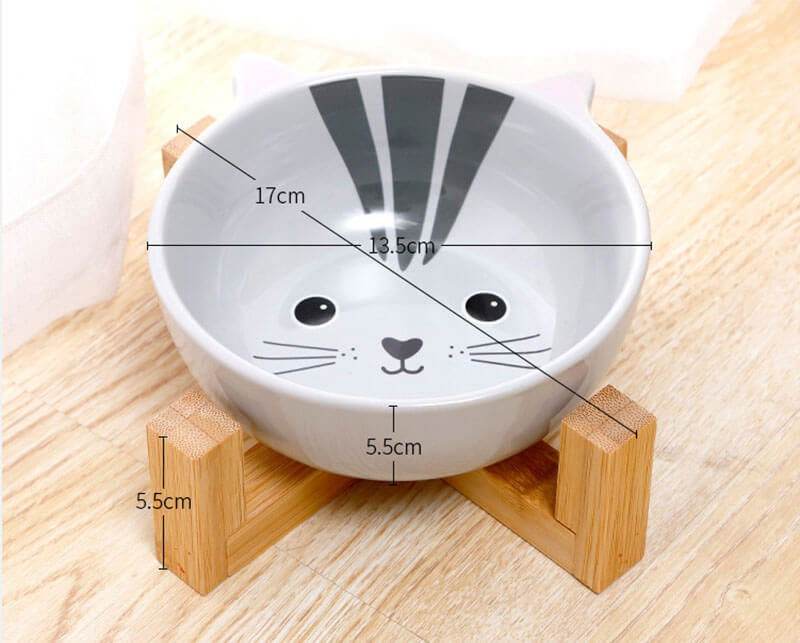 Fressnapf Keramik Katze Fuchs Panda Holz TRENDMOPS SNACKYBOWL - Trendmops