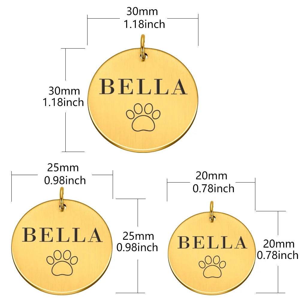 Hundemarke Katzenmarke AnhÀnger personalisiert Name TRENDMOPS PAWTAG - Trendmops
