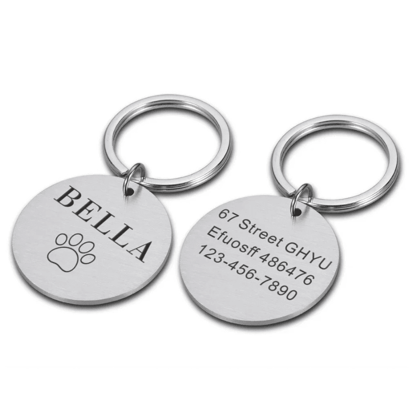 Hundemarke Katzenmarke AnhÀnger personalisiert Name TRENDMOPS PAWTAG - Trendmops