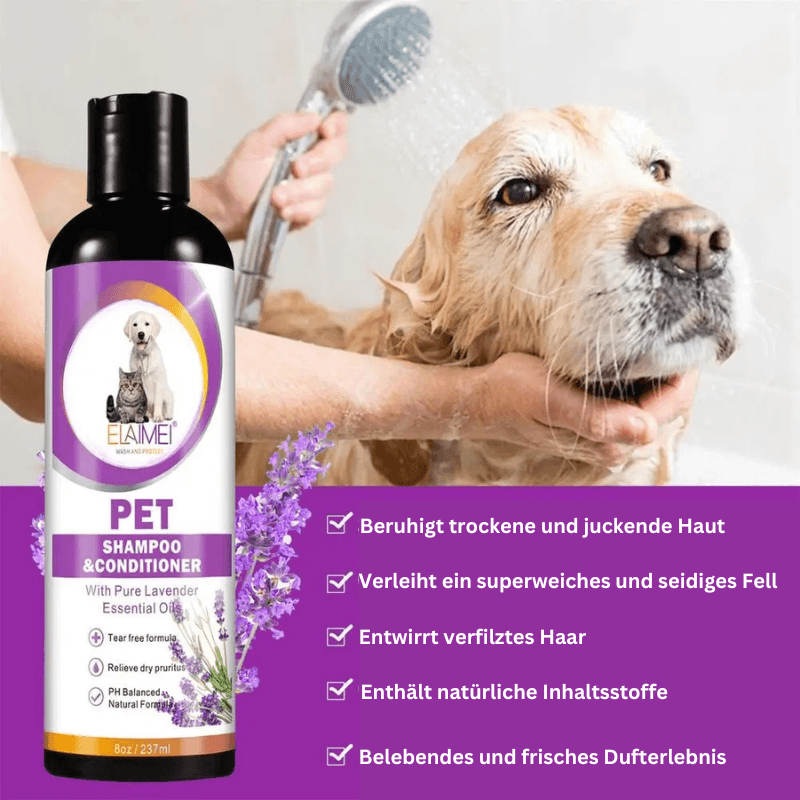 Hundeshampoo 2in1 Shampoo Spülung Fell Katzen TRENDMOPS SCHAUMINA - Trendmops