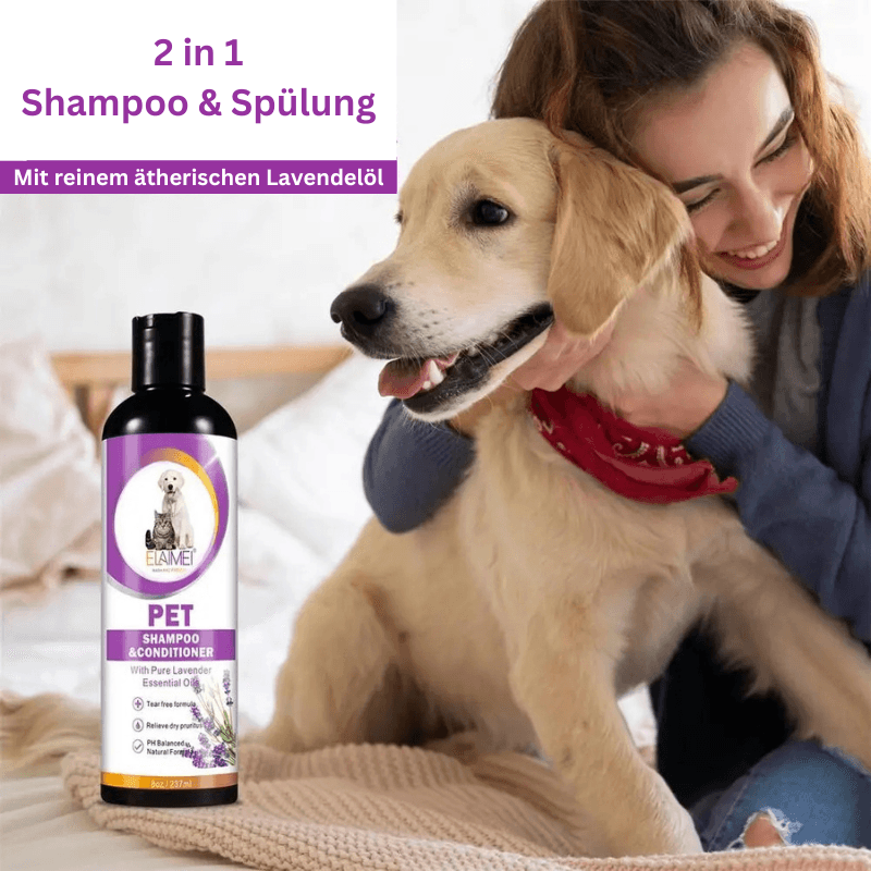 Hundeshampoo 2in1 Shampoo Spülung Fell Katzen TRENDMOPS SCHAUMINA - Trendmops