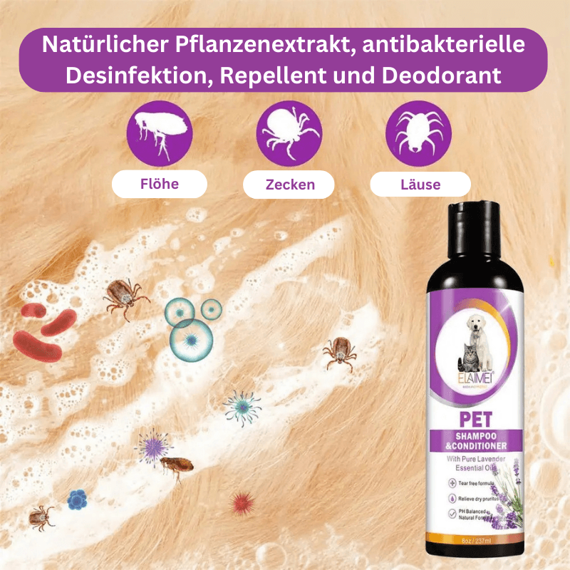 Hundeshampoo 2in1 Shampoo Spülung Fell Katzen TRENDMOPS SCHAUMINA - Trendmops