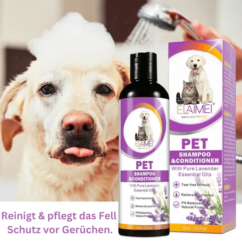 Hundeshampoo 2in1 Shampoo Spülung Fell Katzen TRENDMOPS SCHAUMINA - Trendmops