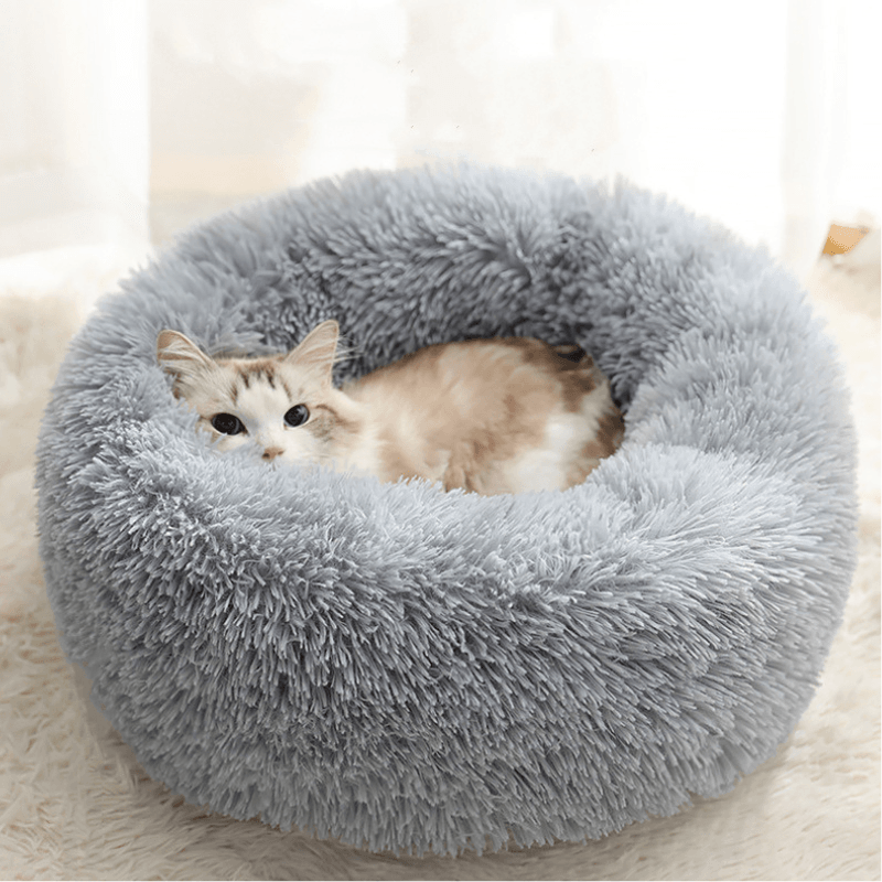 Katzenbett Donut rund Plüsch TRENDMOPS FLUFFYISLAND - Trendmops