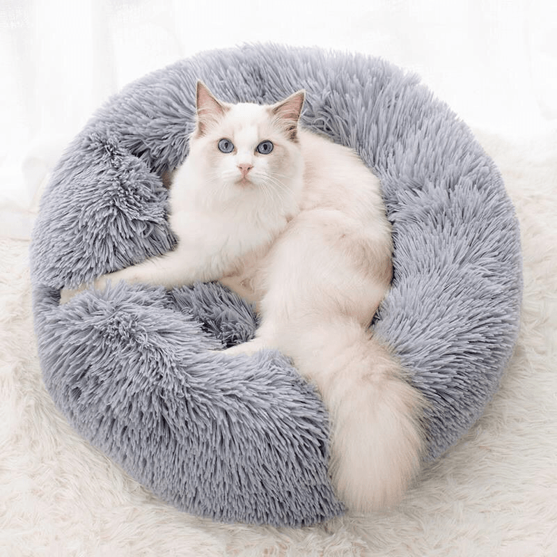 Katzenbett Donut rund Plüsch TRENDMOPS FLUFFYISLAND - Trendmops
