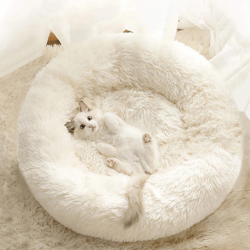 Katzenbett Donut rund Plüsch TRENDMOPS FLUFFYISLAND - Trendmops