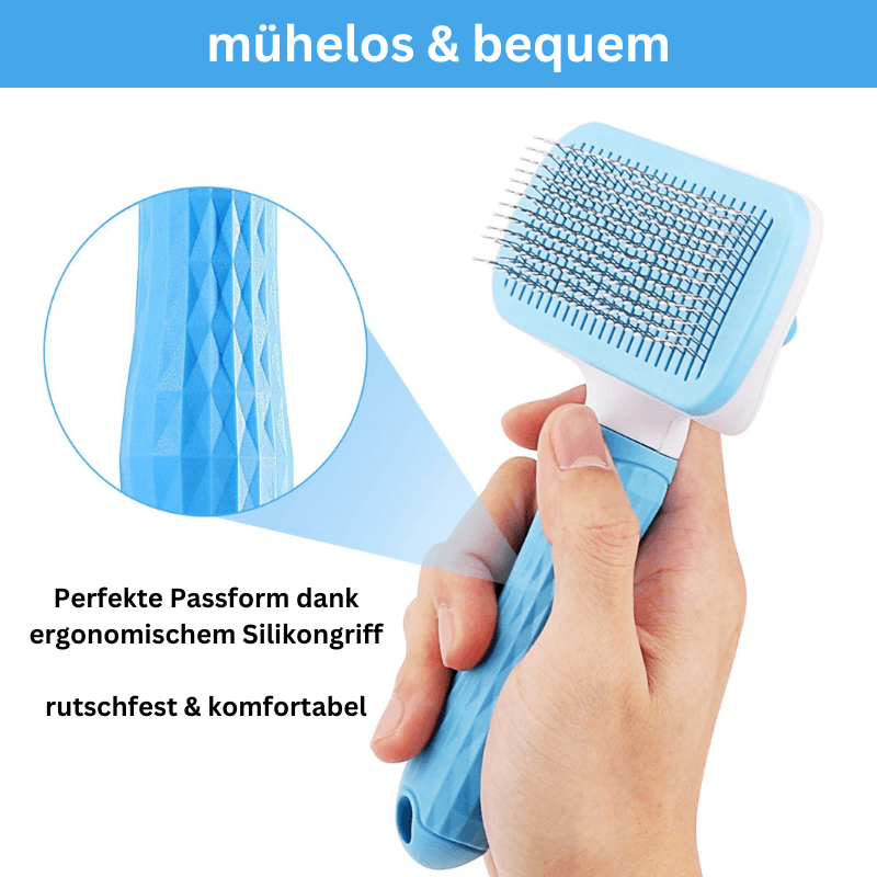 Fellbürste Katzenbürste Hundebürste Fell Enthaarung TRENDMOPS SAMTFELL - Trendmops