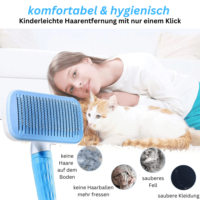 Fellbürste Katzenbürste Hundebürste Fell Enthaarung TRENDMOPS SAMTFELL - Trendmops