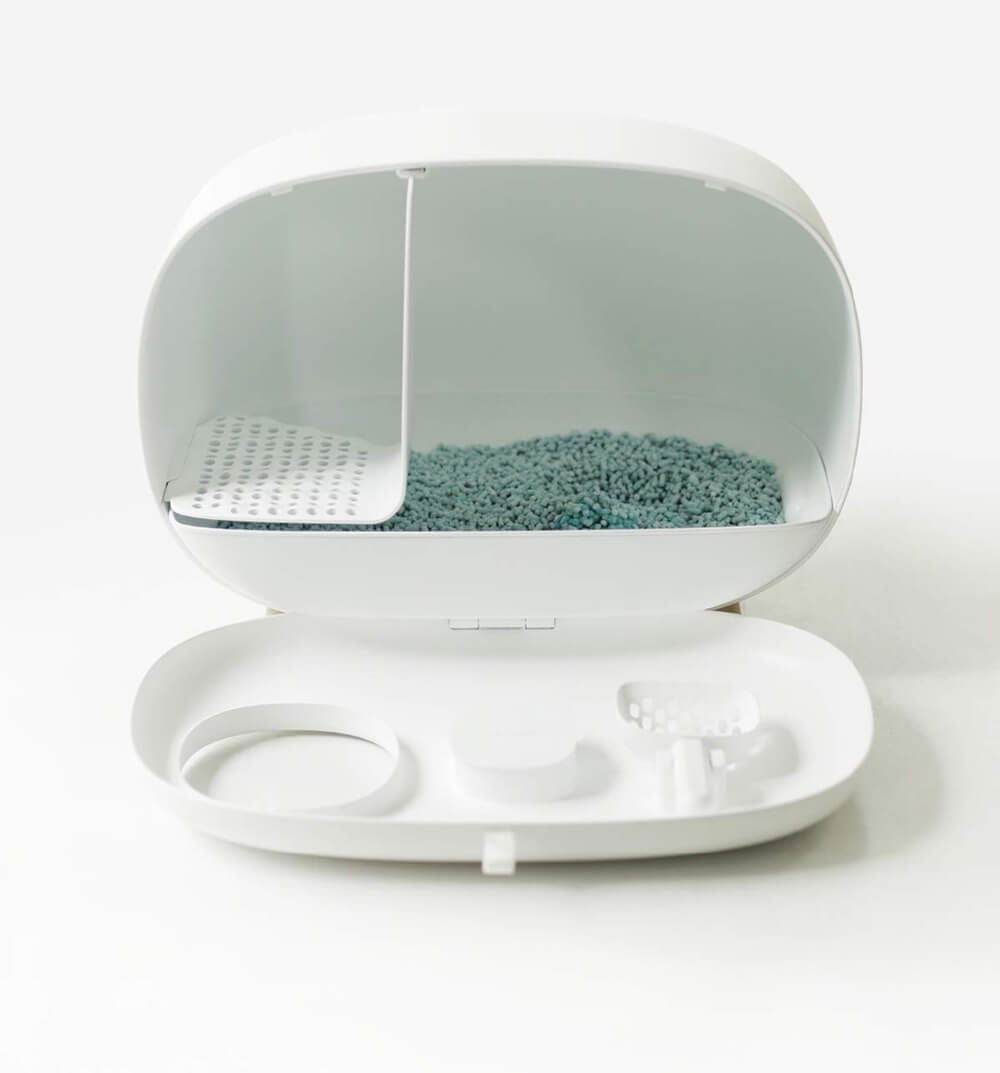 Katzenklo Katzentoilette Luxus Holzfuß TRENDMOPS CLEANYKITTEN - Trendmops