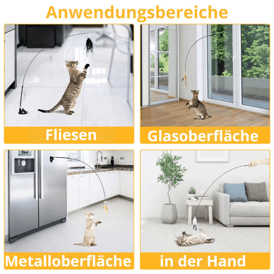 Katzenspielzeug 2 Katzen handfrei TRENDMOPS KITTYCATJOYDUO - Trendmops