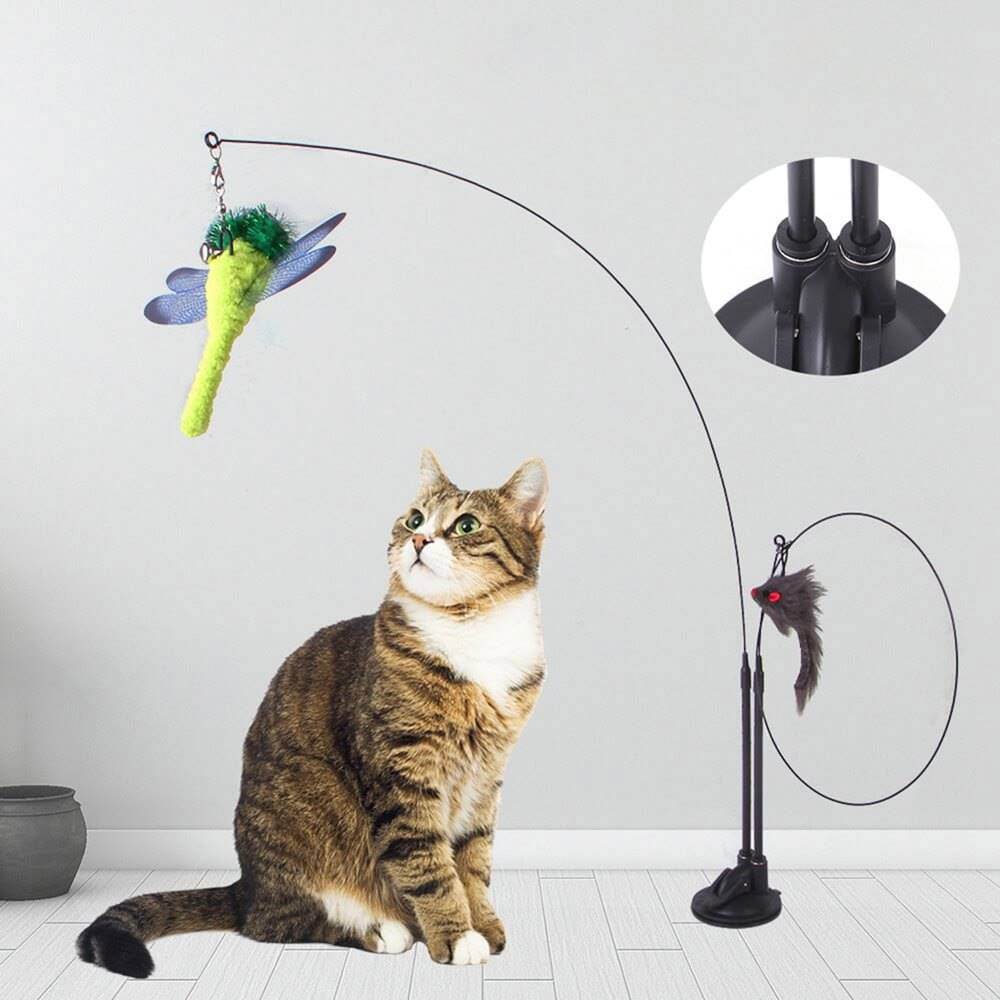 Katzenspielzeug 2 Katzen handfrei TRENDMOPS KITTYCATJOYDUO - Trendmops