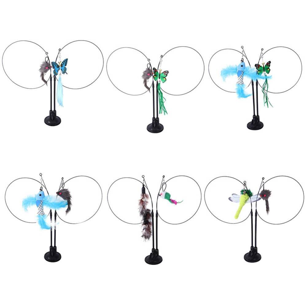 Katzenspielzeug 2 Katzen handfrei TRENDMOPS KITTYCATJOYDUO - Trendmops