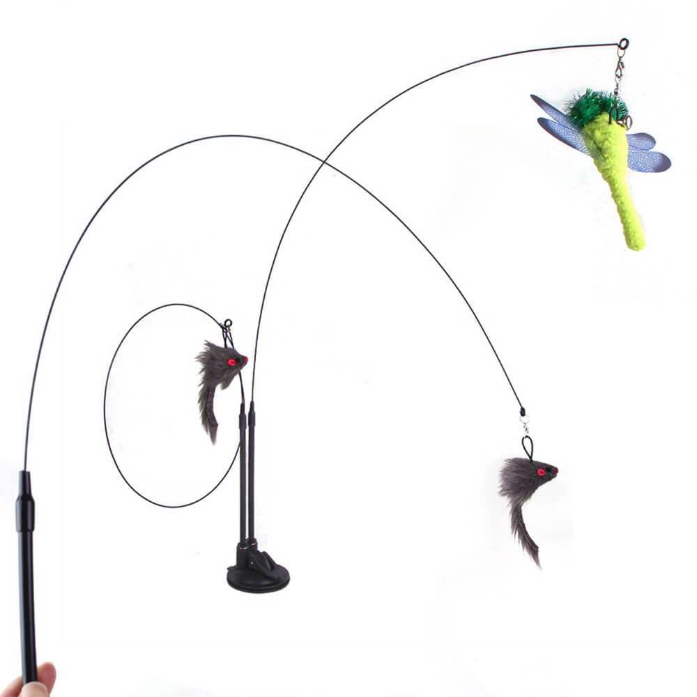 Katzenspielzeug 2 Katzen handfrei TRENDMOPS KITTYCATJOYDUO - Trendmops