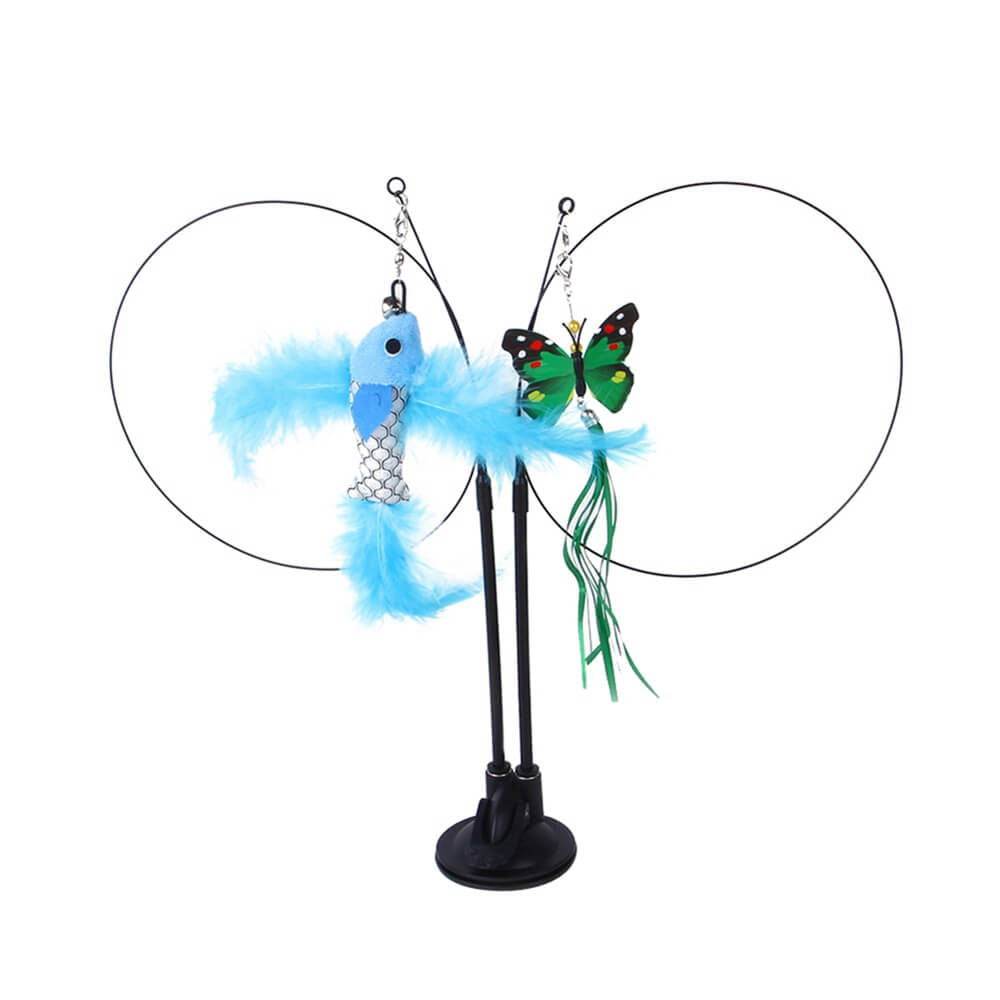 Katzenspielzeug 2 Katzen handfrei TRENDMOPS KITTYCATJOYDUO - Trendmops