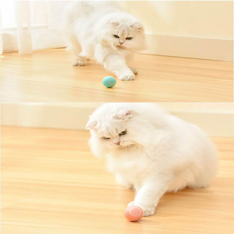 Katzenspielzeug Ball interaktiv Katze USB TRENDMOPS VIBROCATBALL - Trendmops