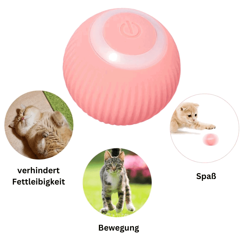 Katzenspielzeug Ball interaktiv Katze USB TRENDMOPS VIBROCATBALL - Trendmops
