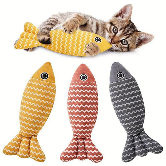 Katzenspielzeug Katzenminze Fisch robust TRENDMOPS KUSCHELFISCH - Trendmops