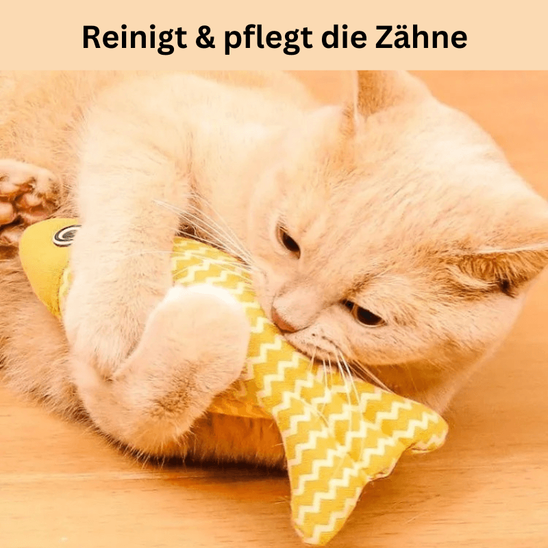 Katzenspielzeug Katzenminze Fisch robust TRENDMOPS KUSCHELFISCH - Trendmops