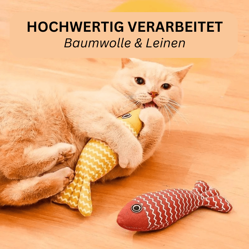 Katzenspielzeug Katzenminze Fisch robust TRENDMOPS KUSCHELFISCH - Trendmops