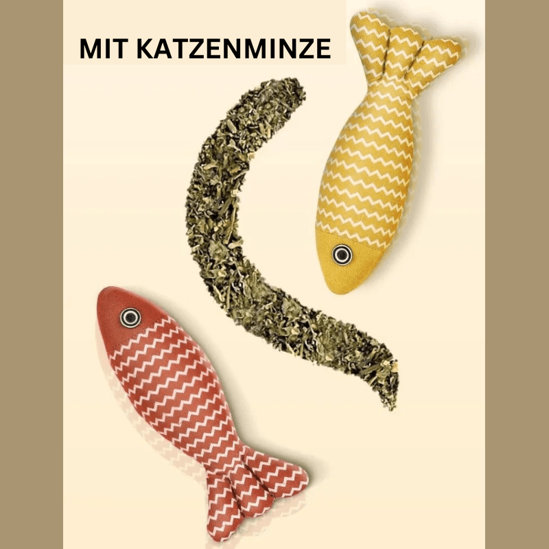 Katzenspielzeug Katzenminze Fisch robust TRENDMOPS KUSCHELFISCH - Trendmops