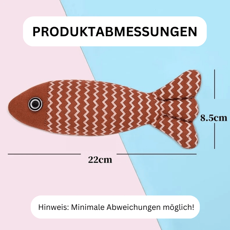 Katzenspielzeug Katzenminze Fisch robust TRENDMOPS KUSCHELFISCH - Trendmops