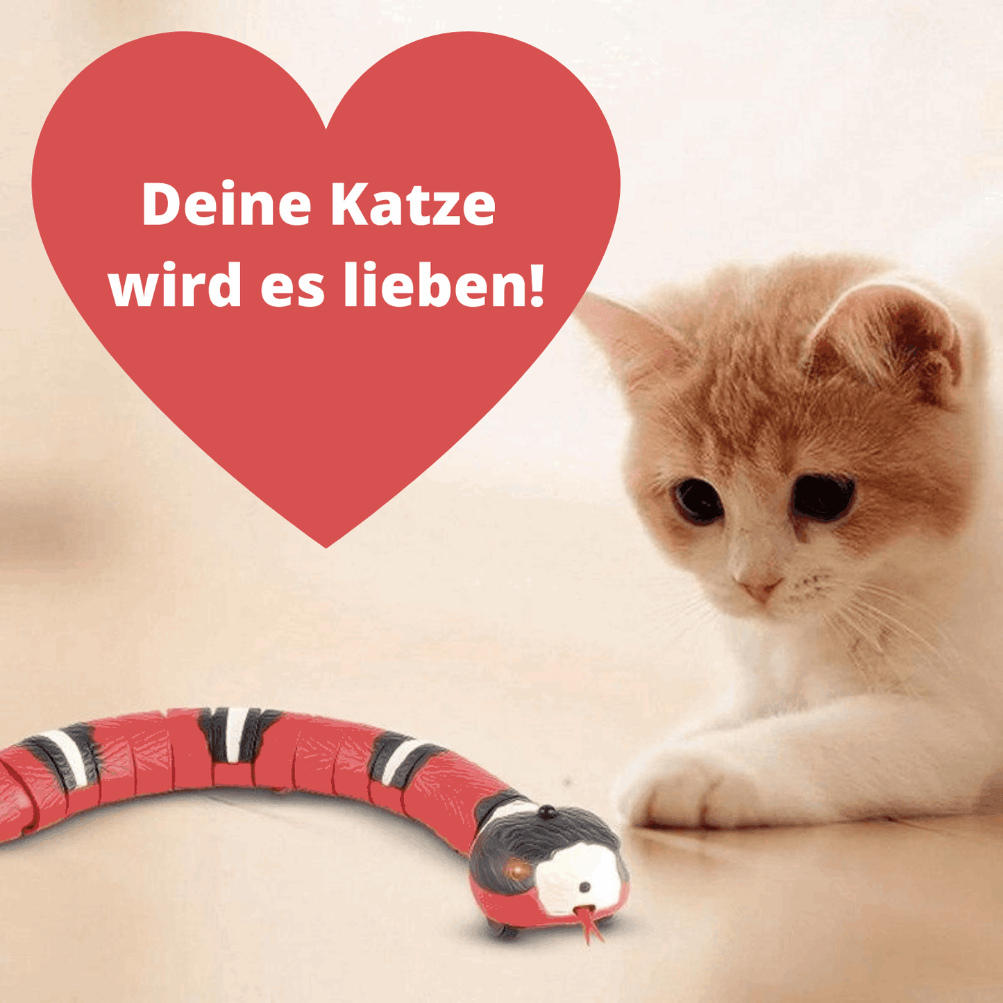 Katzenspielzeug interaktiv Schlange USB TRENDMOPS INTELLYSNAKE - Trendmops