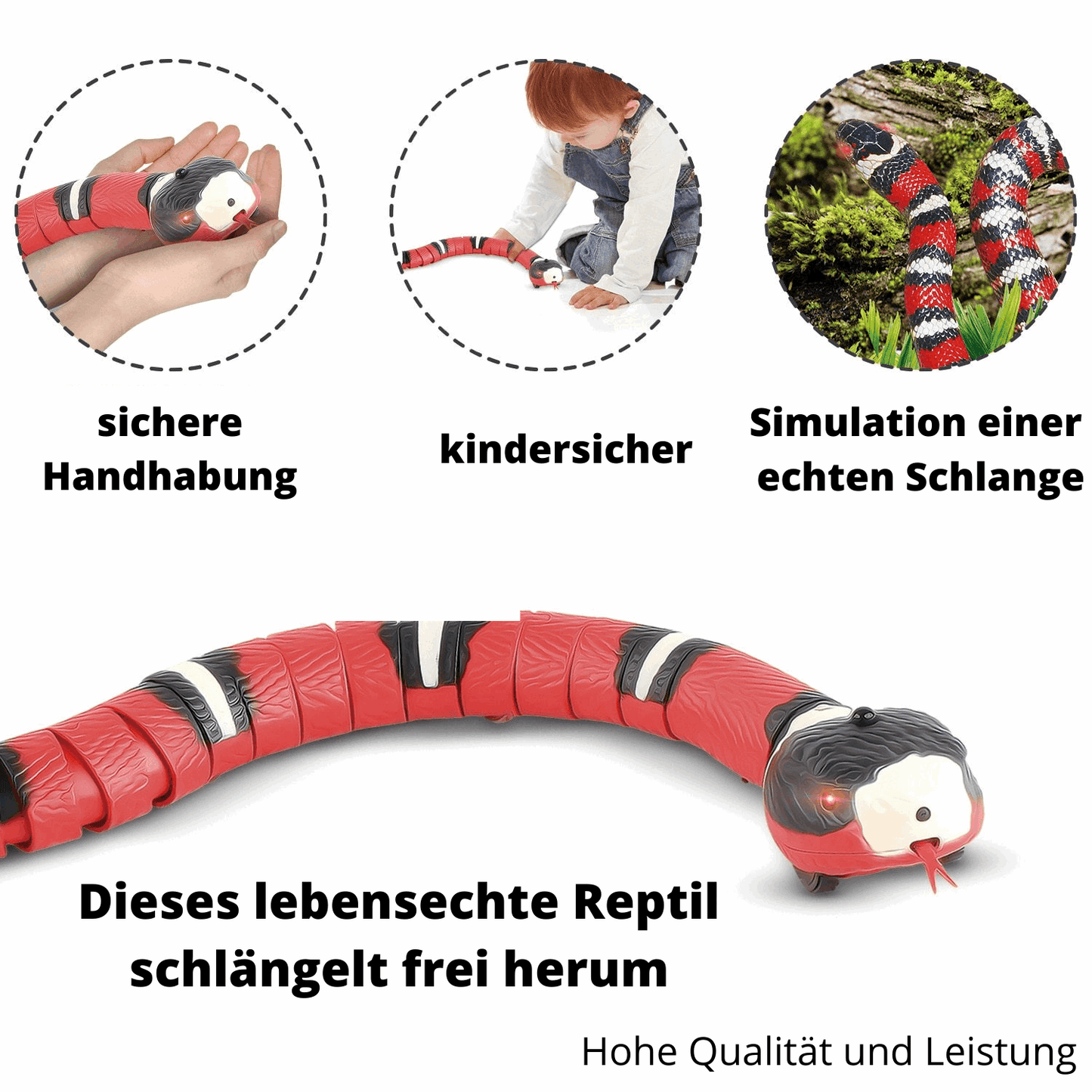 Katzenspielzeug interaktiv Schlange USB TRENDMOPS INTELLYSNAKE - Trendmops