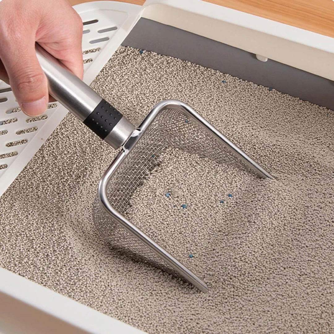 Katzenstreuschaufel Edelstahl Katzenstreu Schaufel TRENDMOPS MANOCLEVER - Trendmops