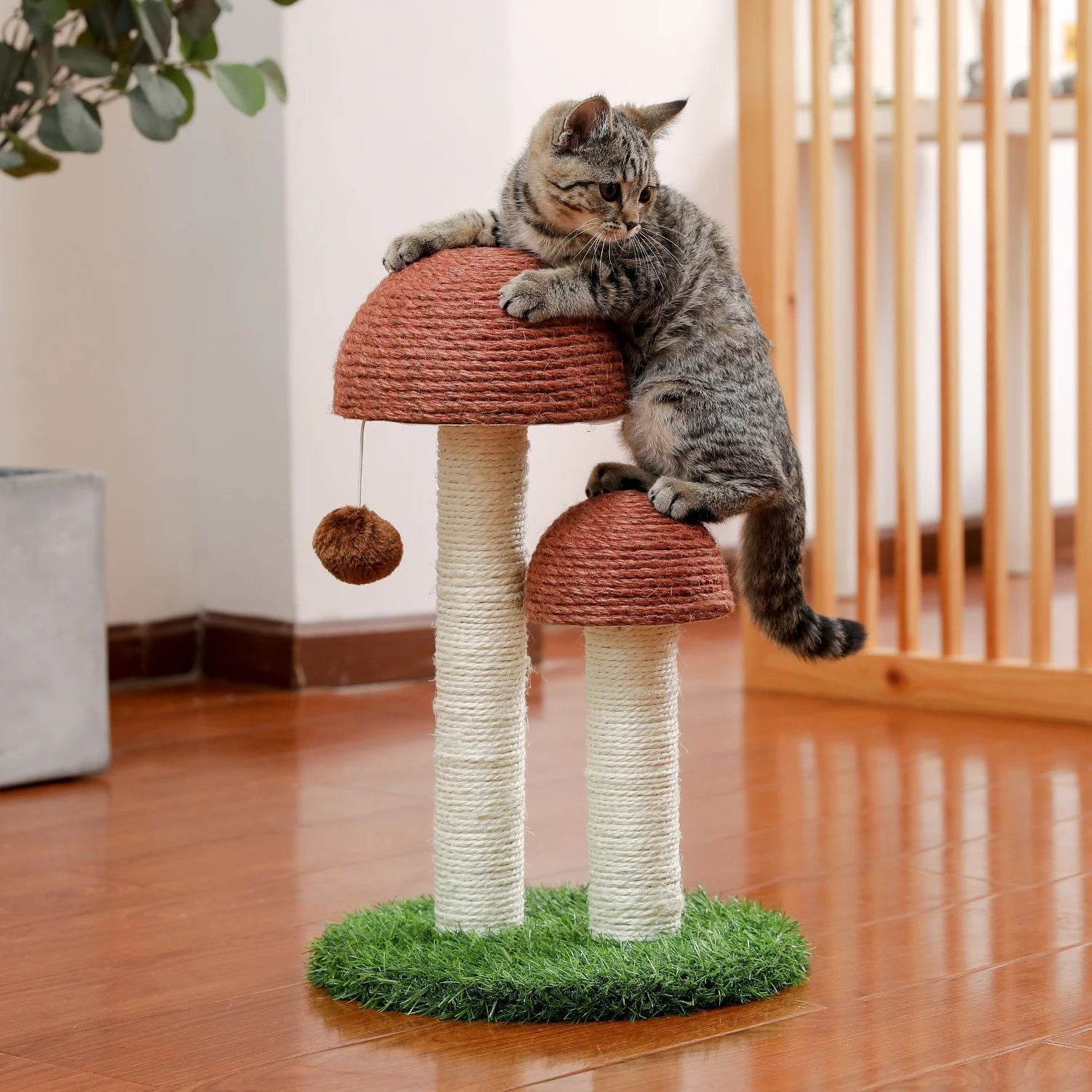 Katzenkratzbaum Kratzbaum Pilz Katzen TRENDMOPS FUNKYMUSHROOM - Trendmops