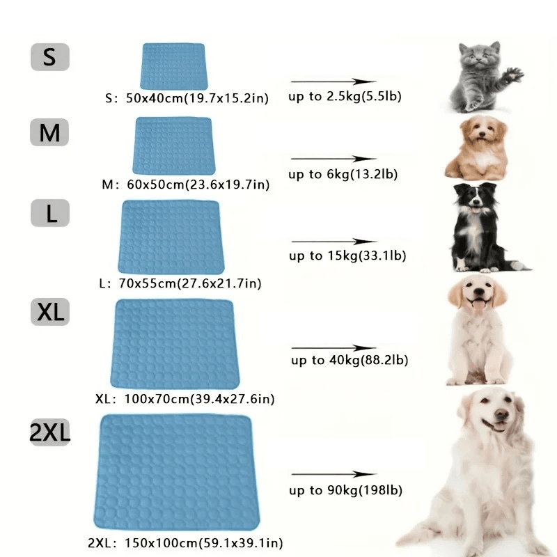 Kühlmatte Decke Hunde Katzen Sommer TRENDMOPS COOLINGPAWZ - Trendmops