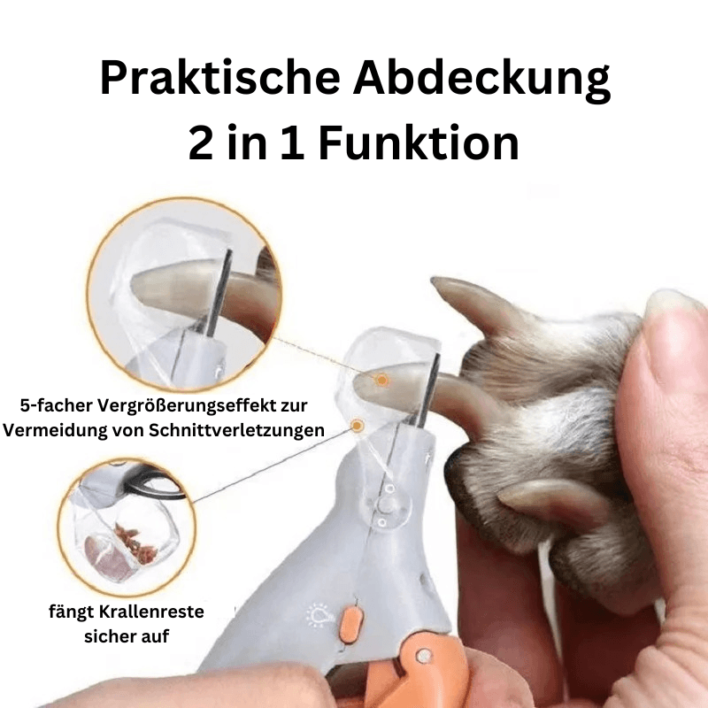 LED Krallenschere Blutlinie Hunde Katzen TRENDMOPS PAWZCARE - Trendmops