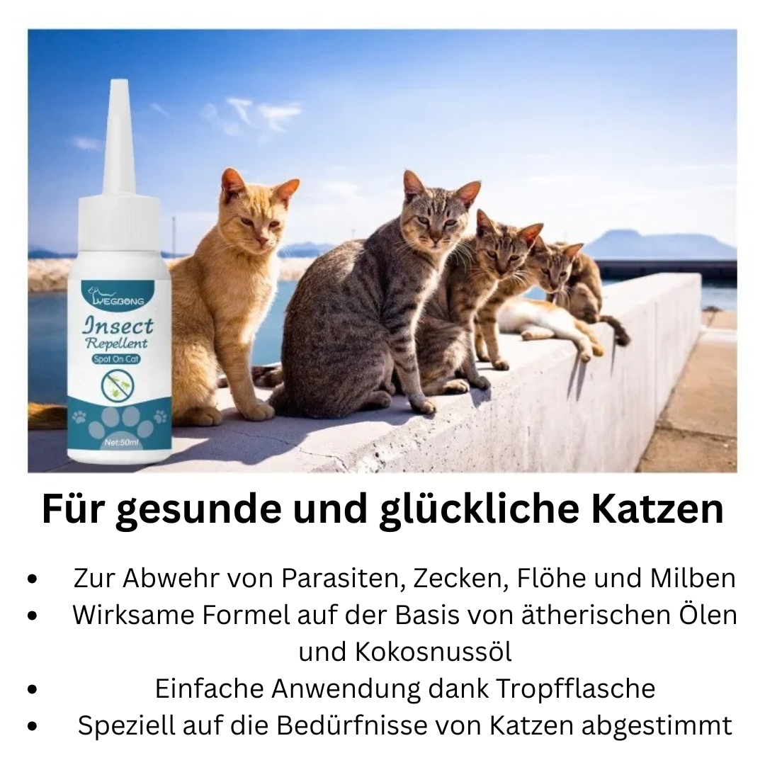 SPOT-ON Schutz Zecken Flöhe Parasiten 50ml Hund Katze TRENDMOPS CATPHARMA