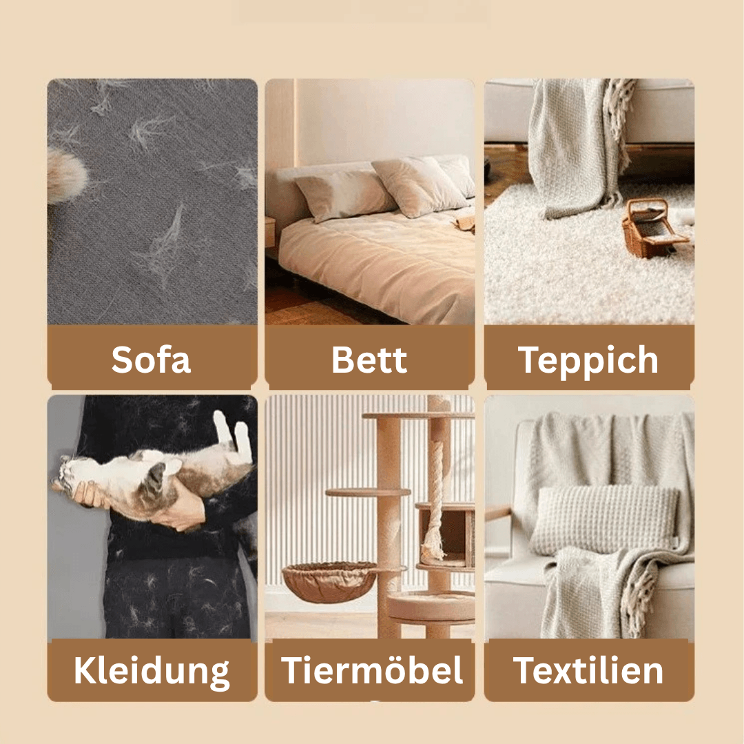 Tierhaarentferner Roller Tierhaare Fell Anti-Hair Hund Katze TRENDMOPS HAIRFLIZZA