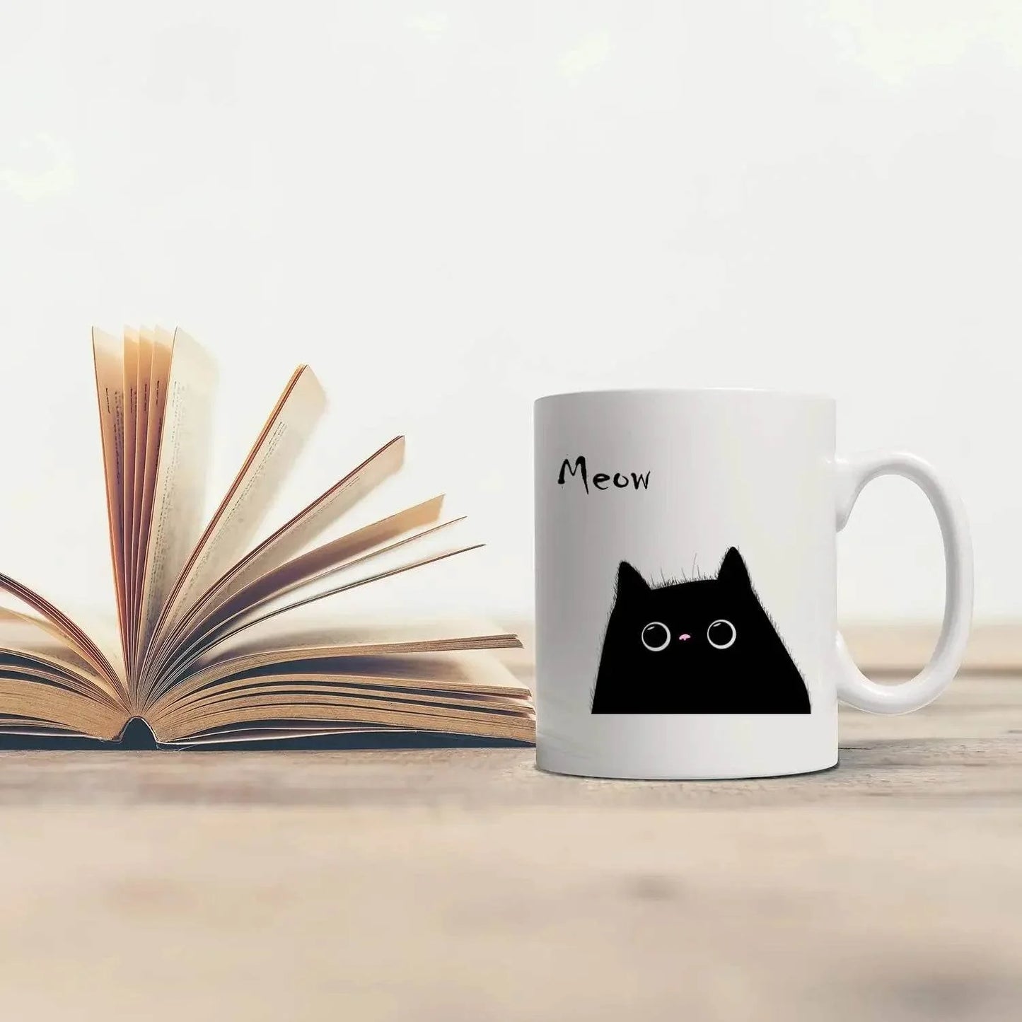 Kaffeetasse Tasse Keramik Katze 320ml TRENDMOPS MEOW - Trendmops