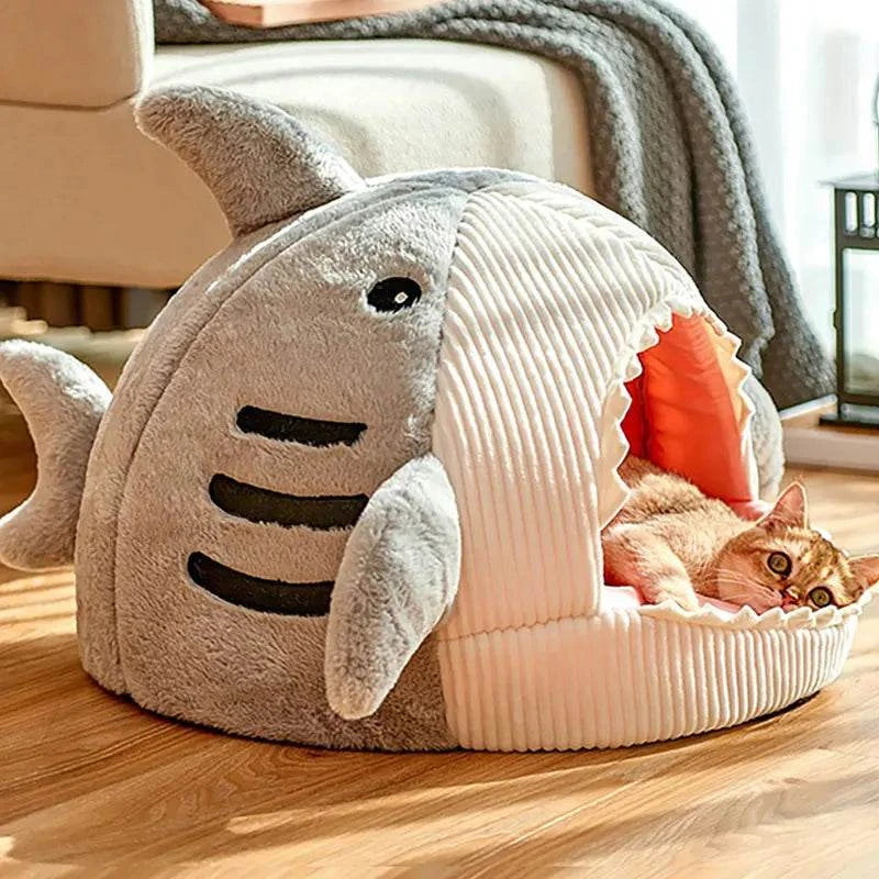 Katzenbett Katzenhöhle Hai Fisch Katze TRENDMOPS SHARKYDREAMS - Trendmops