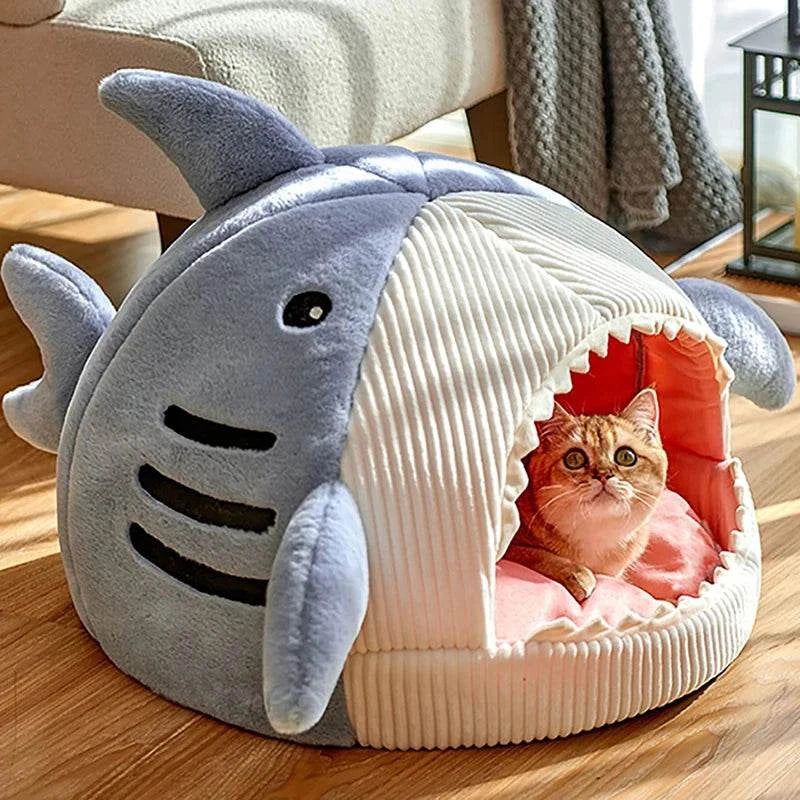 Katzenbett Katzenhöhle Hai Fisch Katze TRENDMOPS SHARKYDREAMS - Trendmops