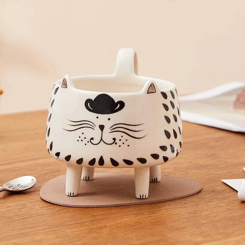 Kaffeetasse Katze Keramik Tasse 350ml TRENDMOPS CUPPYCAT - Trendmops