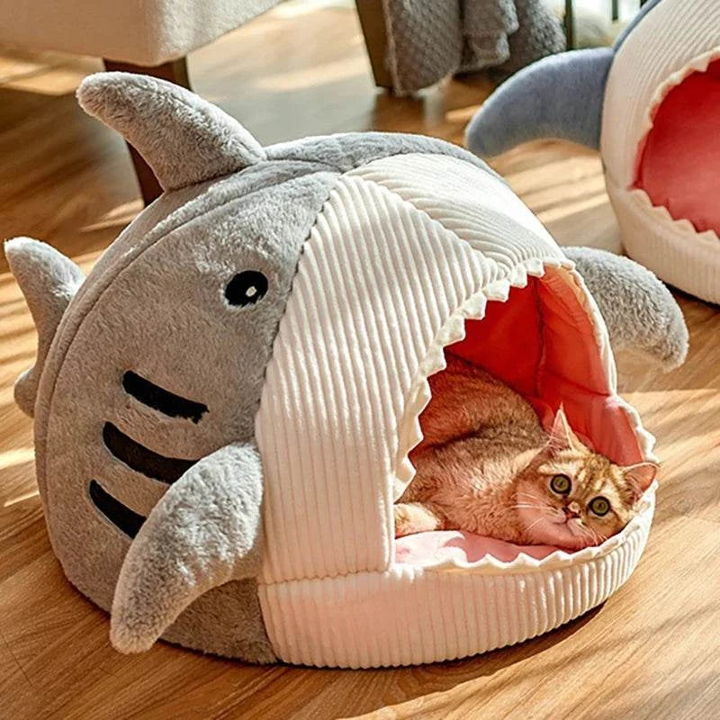 Katzenbett Katzenhöhle Hai Fisch Katze TRENDMOPS SHARKYDREAMS - Trendmops