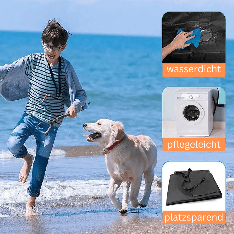 Schonbezug Auto Hund Rücksitz wasserdicht TRENDMOPS TRIVALINO - Trendmops
