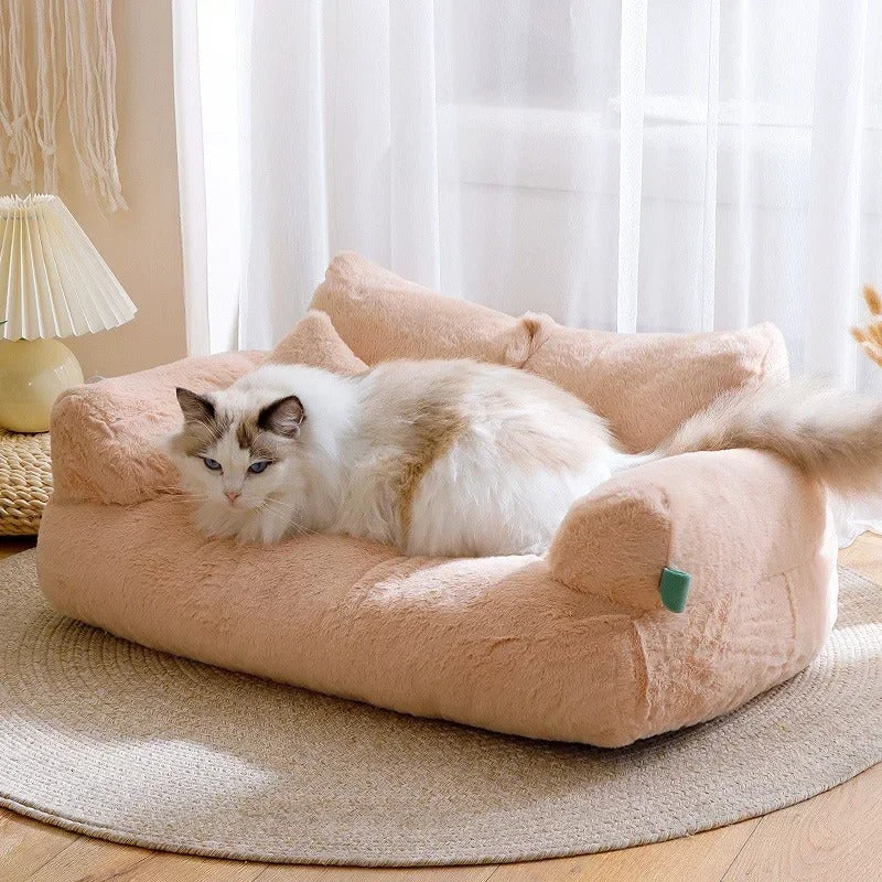 Katzenbett Sofa Katze Welpen waschbar Plüsch TRENDMOPS BELLEZZIA