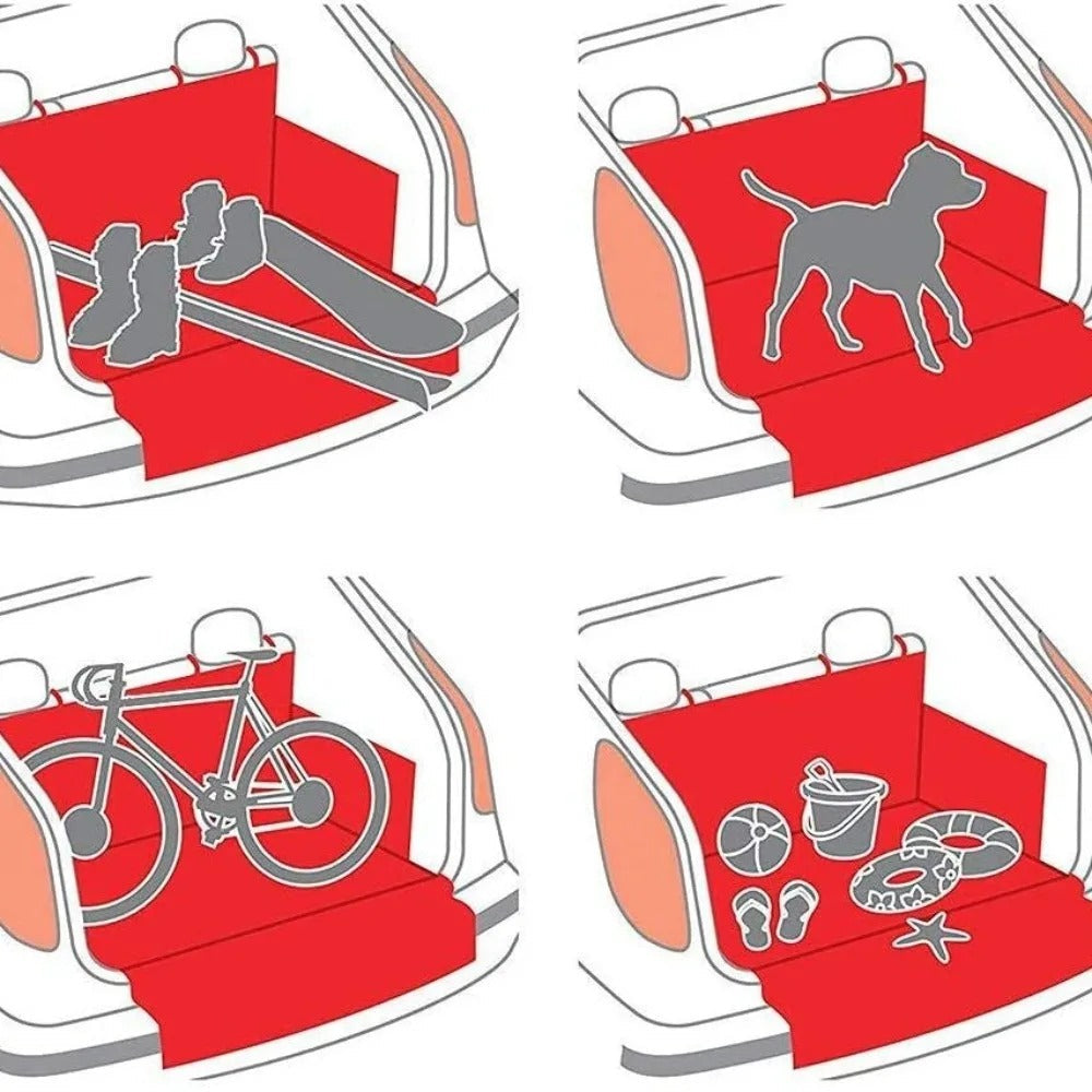 Schutzdecke Kofferraum Schondecke Hund wasserdicht TRENDMOPS DRIVINGPAWS
