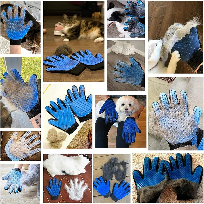 TRENDMOPS FELLFINO - Handschuh Bürste Fellpflege für Hunde & Katzen