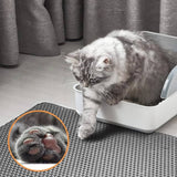 TRENDMOPS LITTAWAY - Doppelschichtige Katzenstreu-Matte, fängt Katzenstreu sicher ab und hält ihr Zuhause sauber