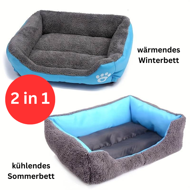 2in1 Hundebett Katzenbett Sommer Winter TRENDMOPS SCHLUMMERTATZE - Trendmops