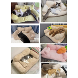 TRENDMOPS BELLEZZIA - Kuscheliges Katzenbett Sofa mit abnehmbarem Bezug